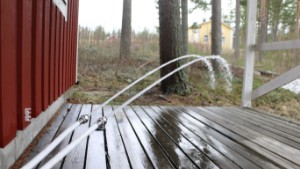 Vattenläcka på Hamnvikens badplats – sprutade ur rören i över ett dygn