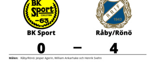 Råby/Rönö tog kommandot från start mot BK Sport