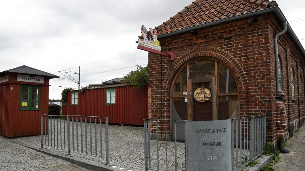 Hasse & Tage-museet i Tomelilla är tillfälligt stängt på grund av pandemin. Men ringer – det gör det. Arkivbild.