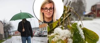 Snöpremiär i delar av Sörmland – men bara regn i Nyköping