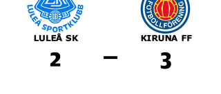 Kiruna FF slog Luleå SK med uddamålet