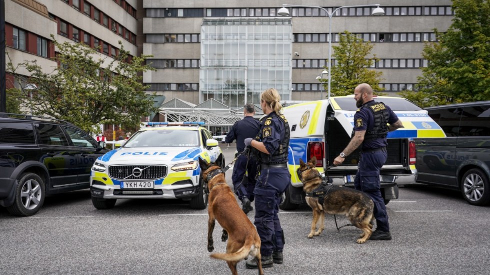 Poliser i stora mängder fick rycka in och ut för att ta itu med grupperingarnas bråk i Lund.  