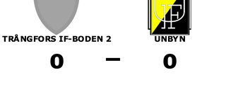 Trångfors IF-Boden 2 och Unbyn kryssade