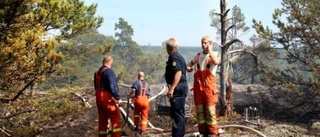 Två skogsbränder i Loftahammar