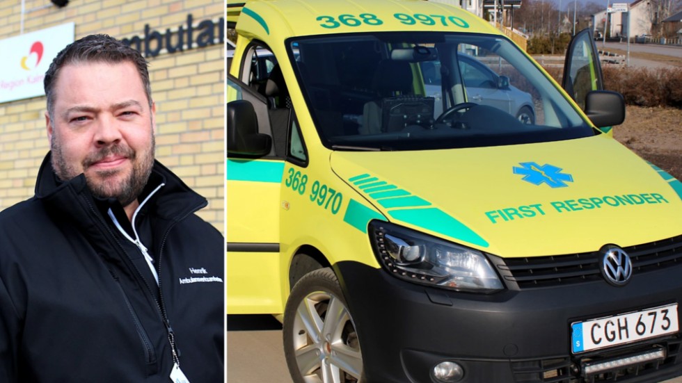 "Bilen behövs för vår verksamhet", säger Henrik Ryheden, ambulanschef i Hultsfred och Vimmerby.