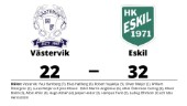 Storseger för Eskil borta mot Västervik