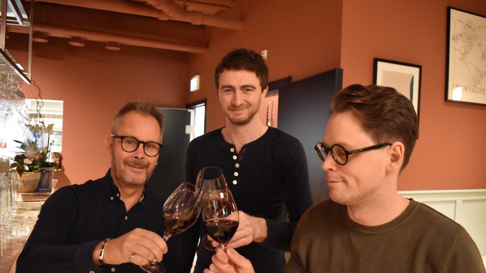 From left to right - Mikael Lundmark, Robert Hunt and Oliver Lundmark.
