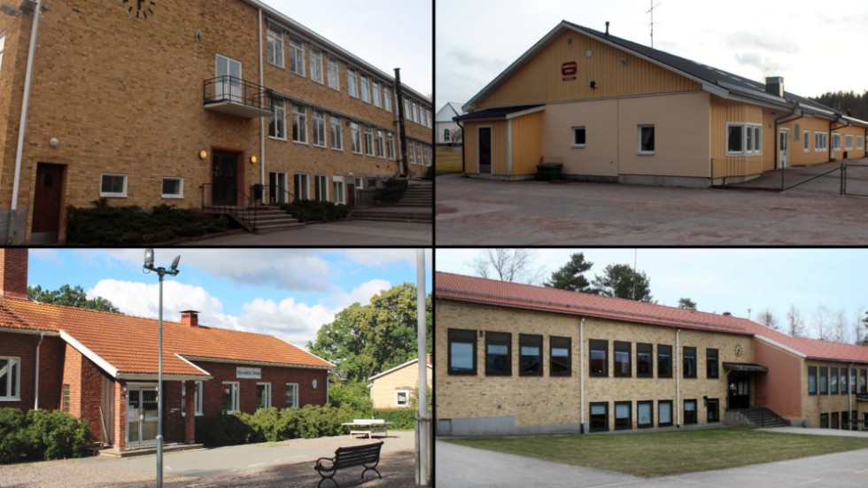 I Vimmerby kommun finns en F-6 skola per 137 elever, medan Hultsfred har en skola per 160 elever och Västervik har en per 174,5 elever.
