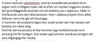 VD:n: "Vi är i en svår situation"