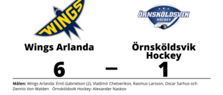Utklassning när Wings Arlanda besegrade Örnsköldsvik Hockey