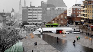 Fristadstorget – från parkeringsplatser till Pin point