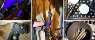 Polis hittade sprängmedel och vapen – hus utrymdes
