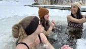 Ida, Hana och Sara älskar kalla vinterbad