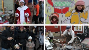 Mysigt, råkallt, smockfullt med folk – och p-kaos • Så var julmarknaden i Gamla Linköping