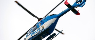 Polishelikopter jagade personer i Märsta – sprang från polisen