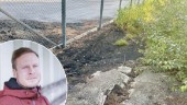 Rester av miljöfarliga gamla bildäck på villovägar runt Backavallen: "Absolut inte optimalt"