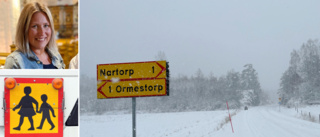 Snön och halkan stoppade  skolbussen: "Helt rätt beslut"