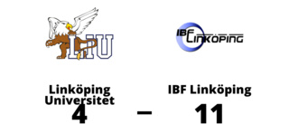 IBF Linköping utklassade Linköping Universitet på bortaplan