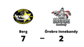 Berg vann mot Örebro Innebandy i första matchen