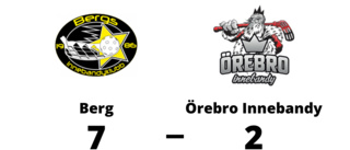 Berg vann mot Örebro Innebandy i första matchen