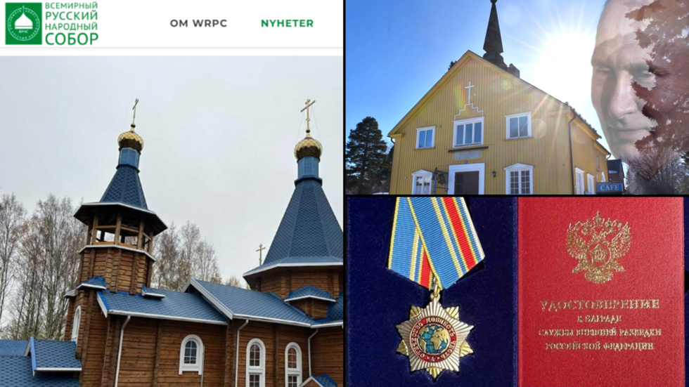 There are connections between the Orthodox churches in Boliden and Västerås, whose priest received a medal from a Russian spy chief.