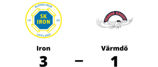 Iron besegrade Värmdö med 3-1