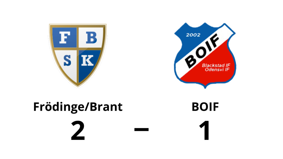 Frödinge/ Brant SK vann mot B.O.IF