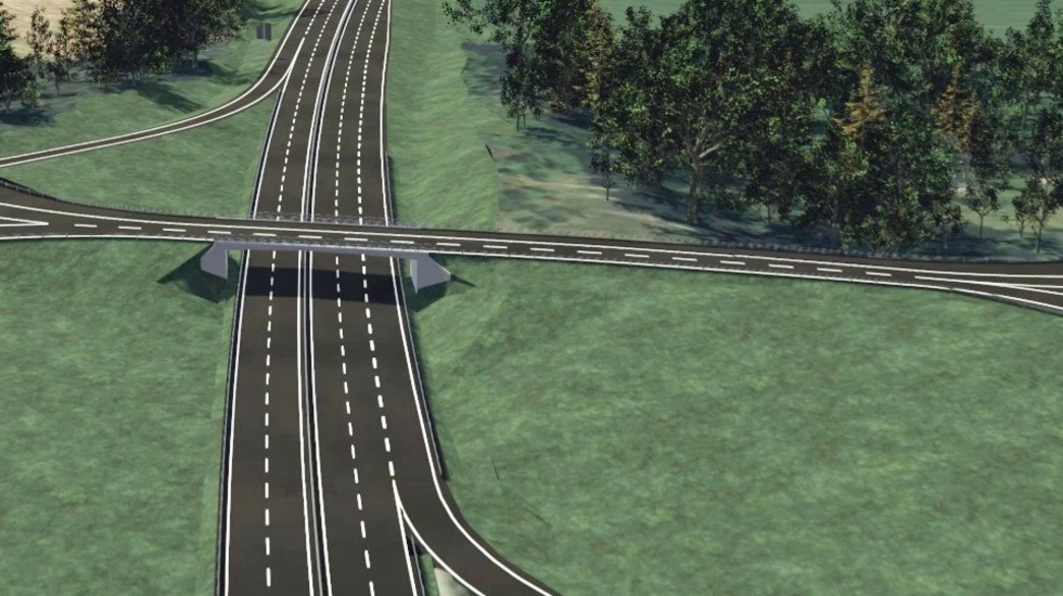 The road is planned to have speeds of 110 kilometers/hour. The illustration is from another construction project in Sweden.