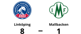 Linköping utklassade Mallbacken - vann med 8-1