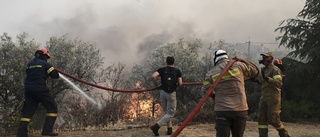 Brandbekämpning "går framåt" i Grekland