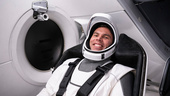 Svenske astronauten lyfter mot rymden