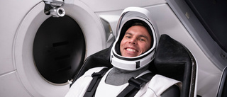 Svenske astronauten lyfter mot rymden