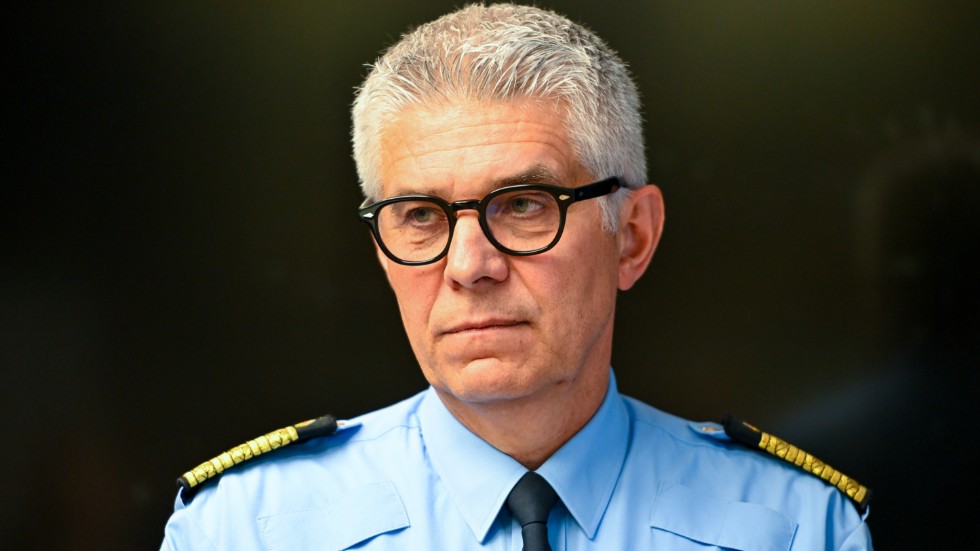 Rikspolischef Anders Thornberg kallar till pressträff under onsdagen med anledning av den senaste tidens händelser kopplat till organiseradbrottslighet och gängkriminalitet. Arkivbild.