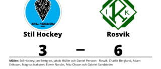 Rosvik vände i andra mot Stil Hockey