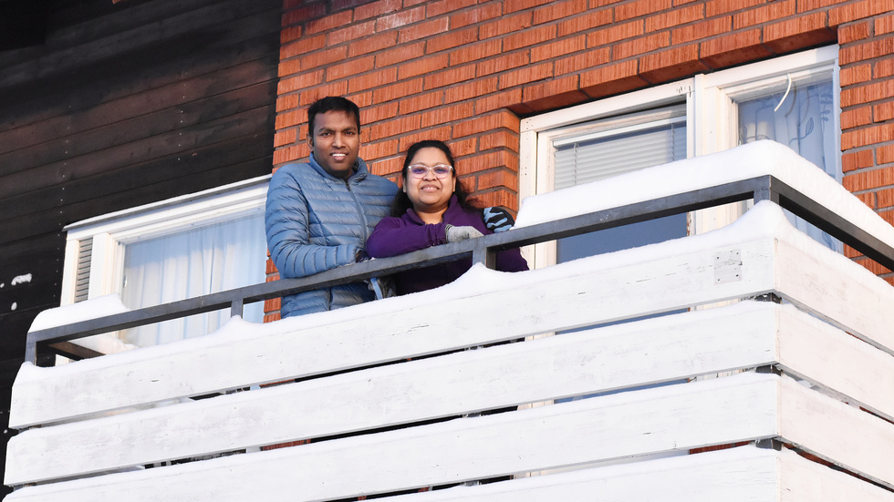 Golam Rabbani, 40, and Kazi Nusrat Razia, 36, moved to Bastuträsk with their daughters Raifa and Mahnoor in mid-December. The snow and cold took a big adjustment, but were not the only differences - the area they come from is one of the most densely populated in the world.