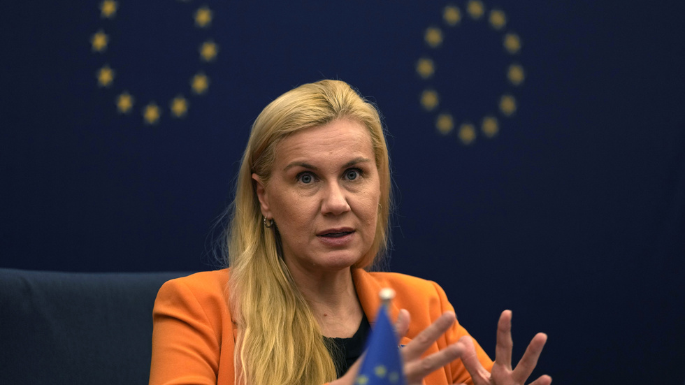 EU:s energikommissionär Kadri Simson hoppas på mer vindkraft. Arkivfoto.