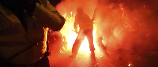 Fansen skadade fyra poliser – anmäls till Uefa