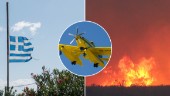 Brandflyg från Skavsta på väg mot eldhärjade Grekland