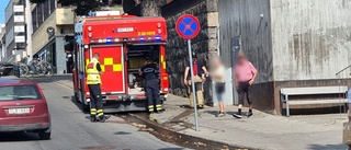 Larm om brand i centrala Norrköping