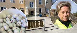 Mystiska golfbollar dumpades på flera platser i Strängnäs