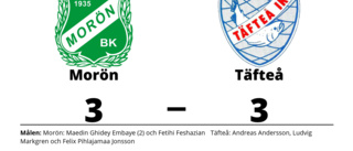 Kryss för Morön hemma mot Täfteå