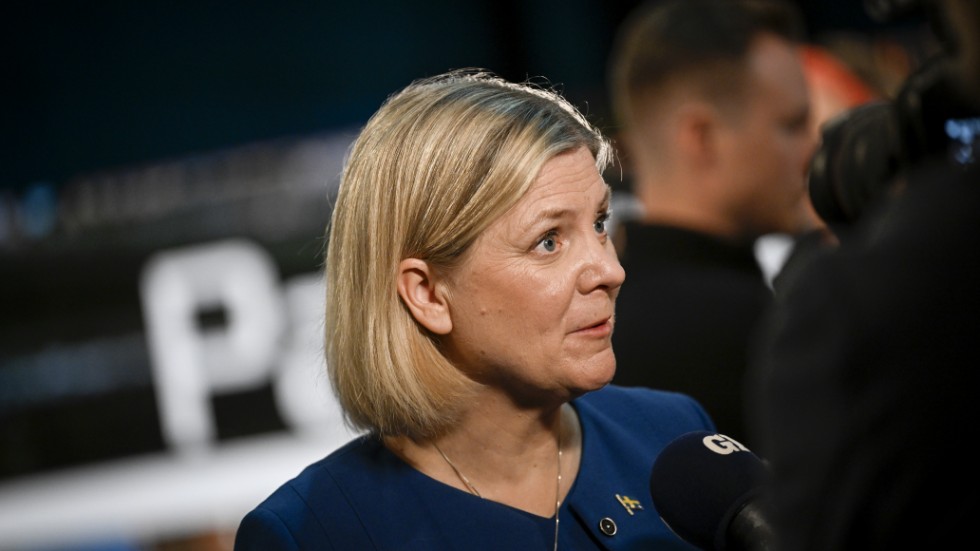 En bister S-ledare, Magdalena Andersson, anklagar regeringen och SD för att försöka tysta kritiker och oppositionen men statsministern varnade henne för farlig retorik om att demokratin skulle vara hotad.