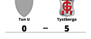 Tystberga utklassade Tun U på bortaplan