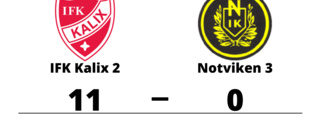 IFK Kalix 2 hade målfest hemma mot Notviken 3