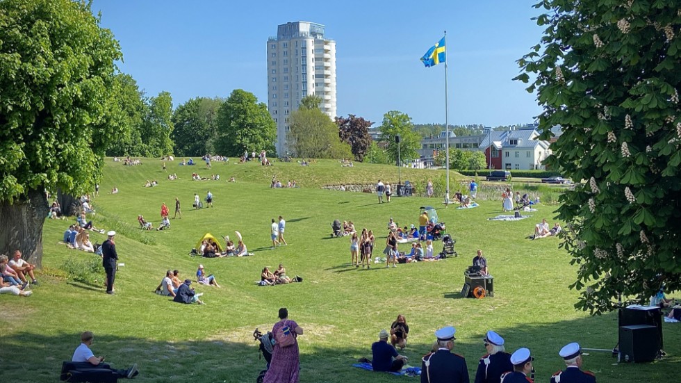Nationaldagsfirandet på Vallarna i Nyköping föll inte insändarskribenten i smaken.