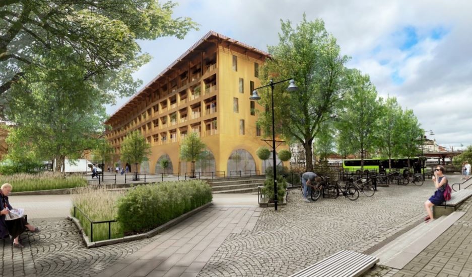 "Det här är så löjligt att det inte går att låta bli att raljera med förslaget", skriver Urban Lundin om det planerade husbygget på Stortorget i Katrineholm.