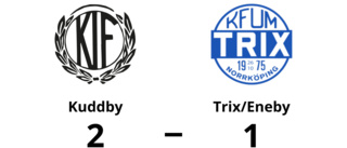 Kuddby tog revansch – 2-1 mot Trix/Eneby