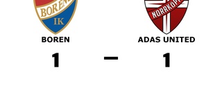 Boren och ADAS United delade på poängen