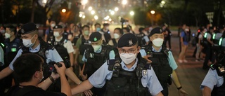 Gripanden i Hongkong under årsdag
