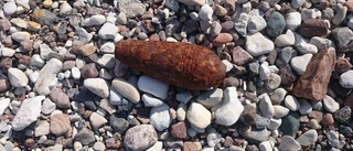 Hittade granat på stranden
